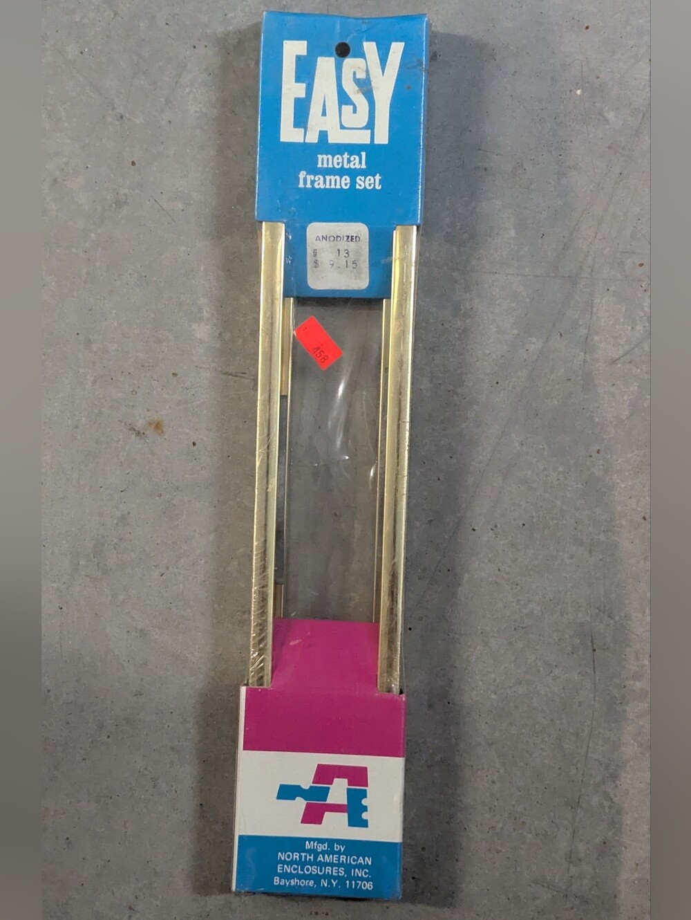 Vintage NIP EASY Metal Frame Set 13" Gold Metal